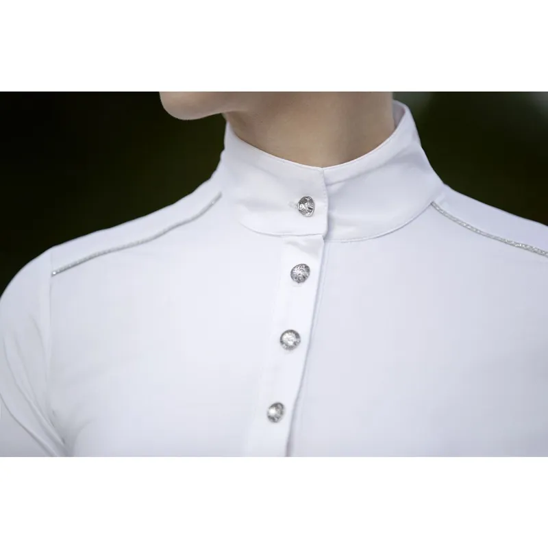HKM Premium Competition Shirt Ladies in White-1